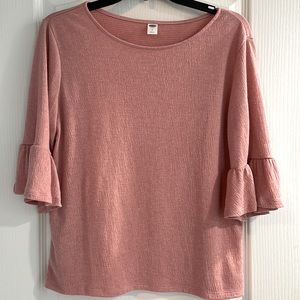 Old Navy Pink Half-Sleeve Top